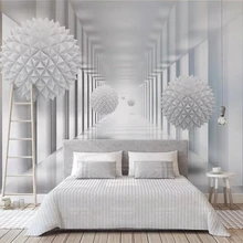 Настенные обои от beibehang домашний декор абстрактный архитектурный многоугольник шар 3d стерео пространство ТВ фон настенные фрески 3d обои