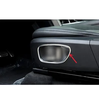 

Car Styling!For Land Rover Discovery Sport 2015 2016 Inner Chrome Inner Car Seat Button Trims 2pcs