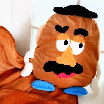 

Candice guo plush toy stuffed doll cartoon Mr. potato cushion nap pillow air condition blanket office rest sleeping baby gift