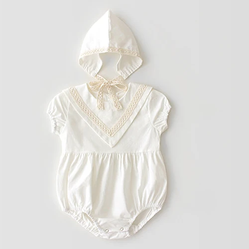 Одежда для маленьких девочек от 0 до 3 лет летние модные хлопковые комбинезоны для младенцев, комбинезон с короткими рукавами в клетку для девочек комбинезоны для маленьких девочек - Цвет: white