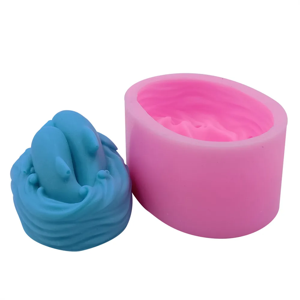 3D Дельфин DIY силиконовая форма для мыла изготовления ручной работы|mould for|silicone mould3d