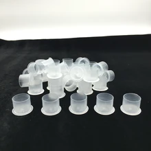 18 мм большой размер одноразовые татуировки и перманентный макияж пигментные чернила колпачки чашка с не-Сплит Стабильная База пакет 1000 штук