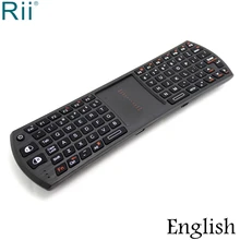 Orijinal Rii i24T 2.4 GHz Mini dokunmatik panelli kablosuz klavye Fare için Android TV Kutusu, Mini PC, Coumpter