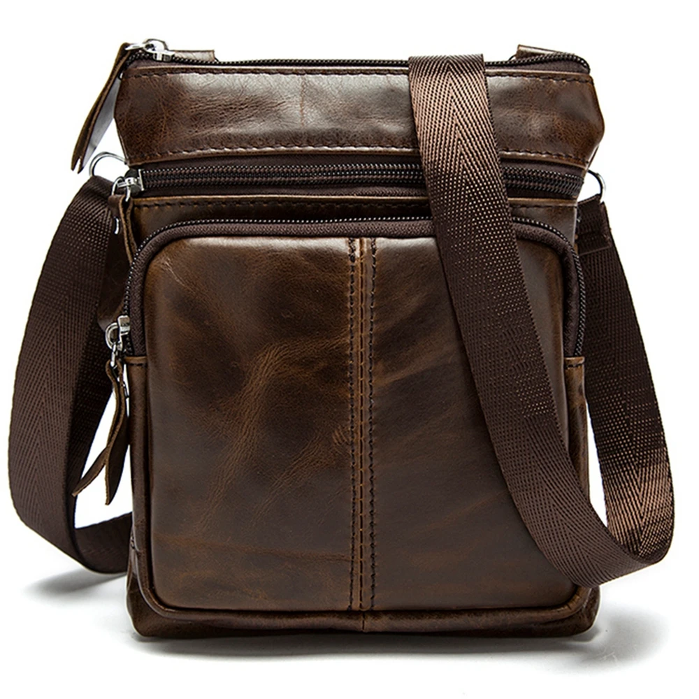 Genuine Leather Bag top handle Men Bags male Shoulder Crossbody Bags