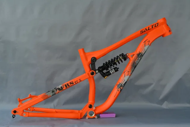 Special Price 2018 Newest Aluminium Bike Suspension Frame Mountain Bicycle Rear Shock Frames 27.5ER Downwill Frame Shaft 142*12mm Orange Color Special Price 2018 Newest Aluminium Bike Suspension Frame Mountain Bicycle Rear Shock Frames 27.5ER Downwill Frame Shaft 142*12mm Orange Color