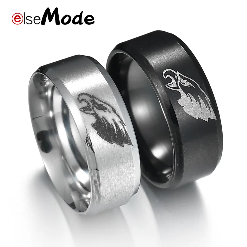 ELSEMODE Philadelphia Eagles Black 316 Stainless Steel ...