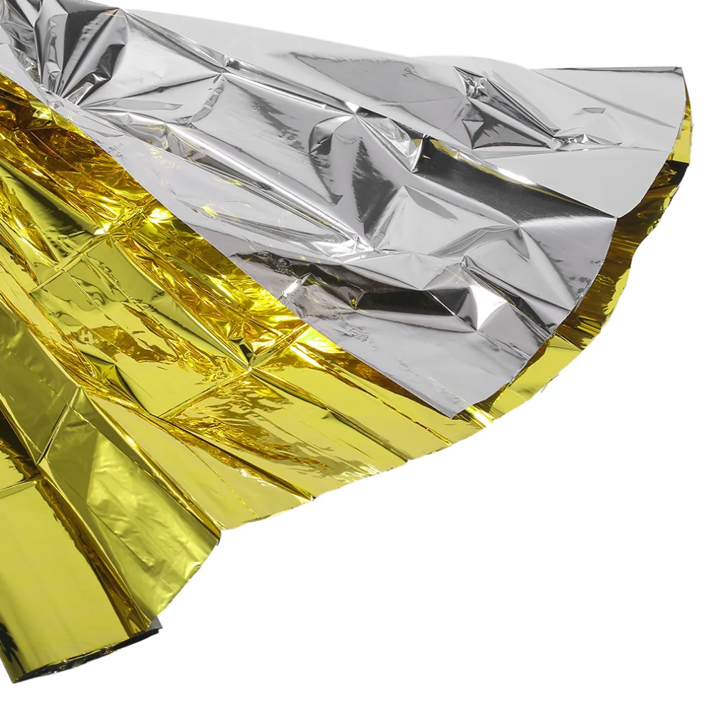 160*210 см аварийное одеяло спасательное теплоизоляционное солнцезащитное одеяло золотой серебряный двойной цвет новое поступление