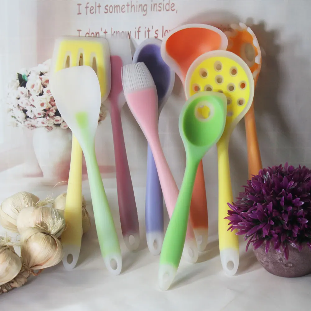 Retail 1pc Cookware Nylon And Food Grade Silicone Kitchen Cooking Tools Spatula