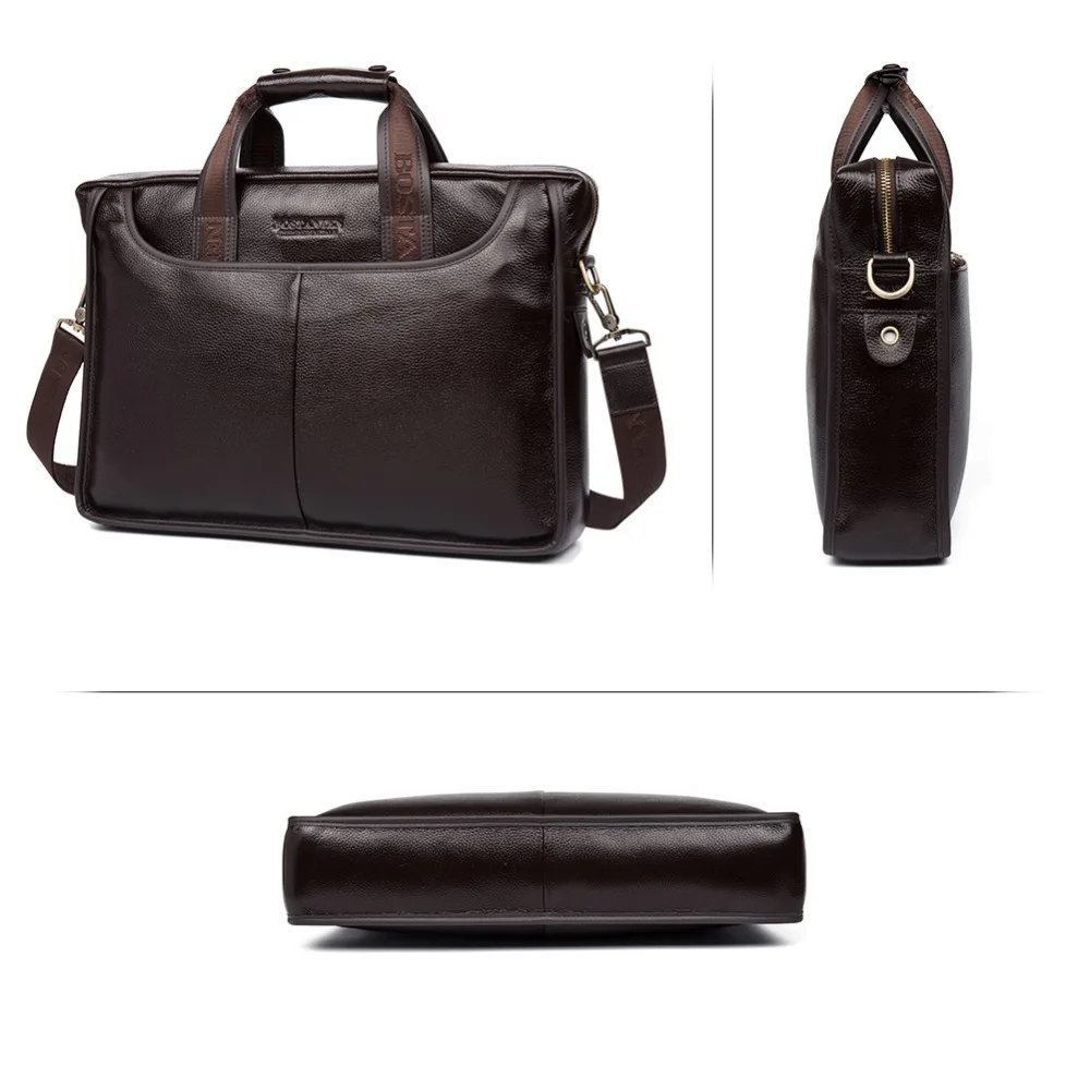 Bostanten 2019 Новая мода пояса из натуральной кожи для мужчин сумка известный бренд курьерские Сумки Повседневная сумка ноутбука портфели