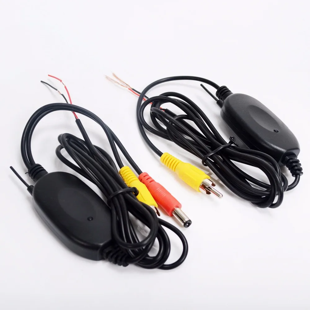2.4G Wireless Video Transmitter Receiver Kit for Car Rear View Camera and DVD Monitor Screen Reverse Backup Rearview Cam gopro car mount