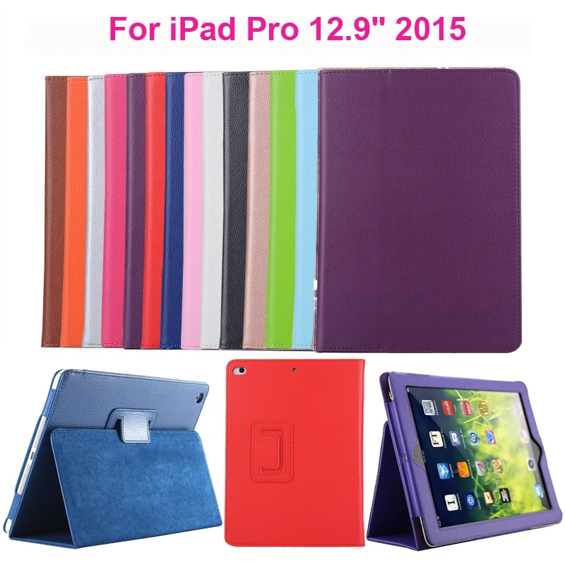 

For iPad Pro 12.9 inch 2015 Case, Luxury PU Leather Magnetic Smart Flip Stand Tablet Cover Case With Auto Sleep Wake Function