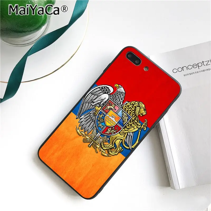 MaiYaCa Armenia Albania Rusia bandera emblema TPU suave silicona teléfono funda para iPhone 8 7 6 6 S Plus X XS MAX 5 5S SE XR 10 cubierta