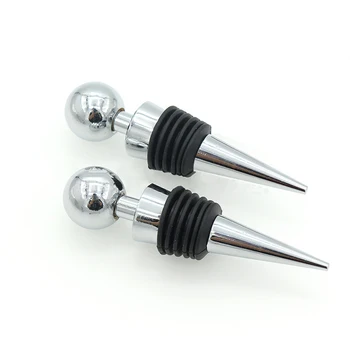 

Flexible Silicone Wine Bottle Stoppers Beer Wine Plug Durable Stainless Steel Bottle Cover Kitchen Bar Wine Storage Tools