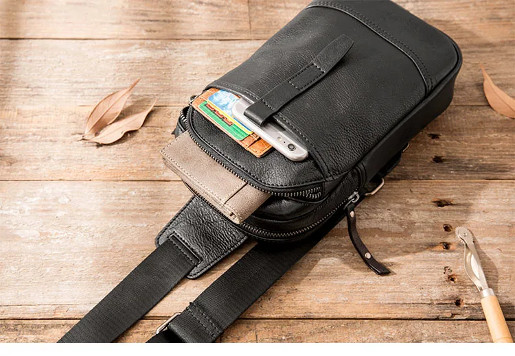 AETOO модные сумки через плечо из натуральной кожи, мужская повседневная сумка-мессенджер, маленькая брендовая дизайнерская мужская сумка на плечо, нагрудная сумка