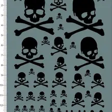 Кость череп маркросс черная модель комплект водяная наклейка