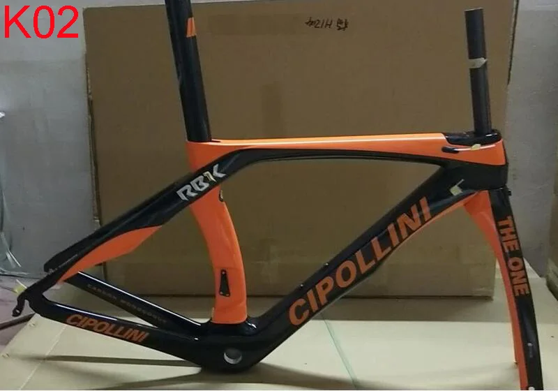 Flash Deal 2018 newest carbon road bike frame black grey Cipollini RB1K THE ONE Carbon Road Frame free shipping di2 bike carbon road frame 7
