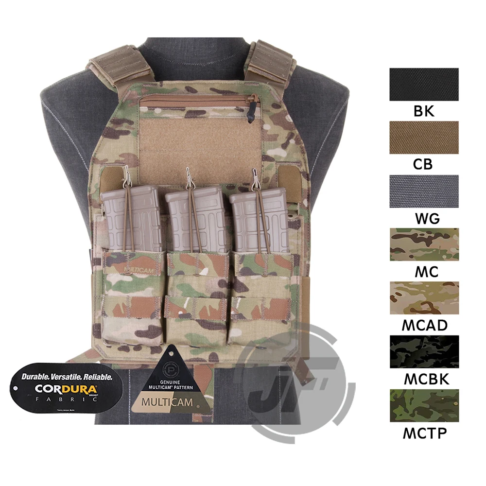 

Emerson LBX-4019 Armatus Slick Plate Carrier EmersonGear Tactical Lightweight Adjustable Vest Body Armor w/ Mag Pouch & Plates