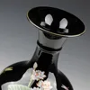Jingdezhen Sharply Glaze Black Ceramic Vase Lotus Pattern For Modern Home Sitting Room Adornment 3