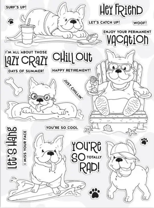 

dog Clear Stamp for DIY Scrapbooking/Card Making/Kids Fun Decoration Supplies A2015