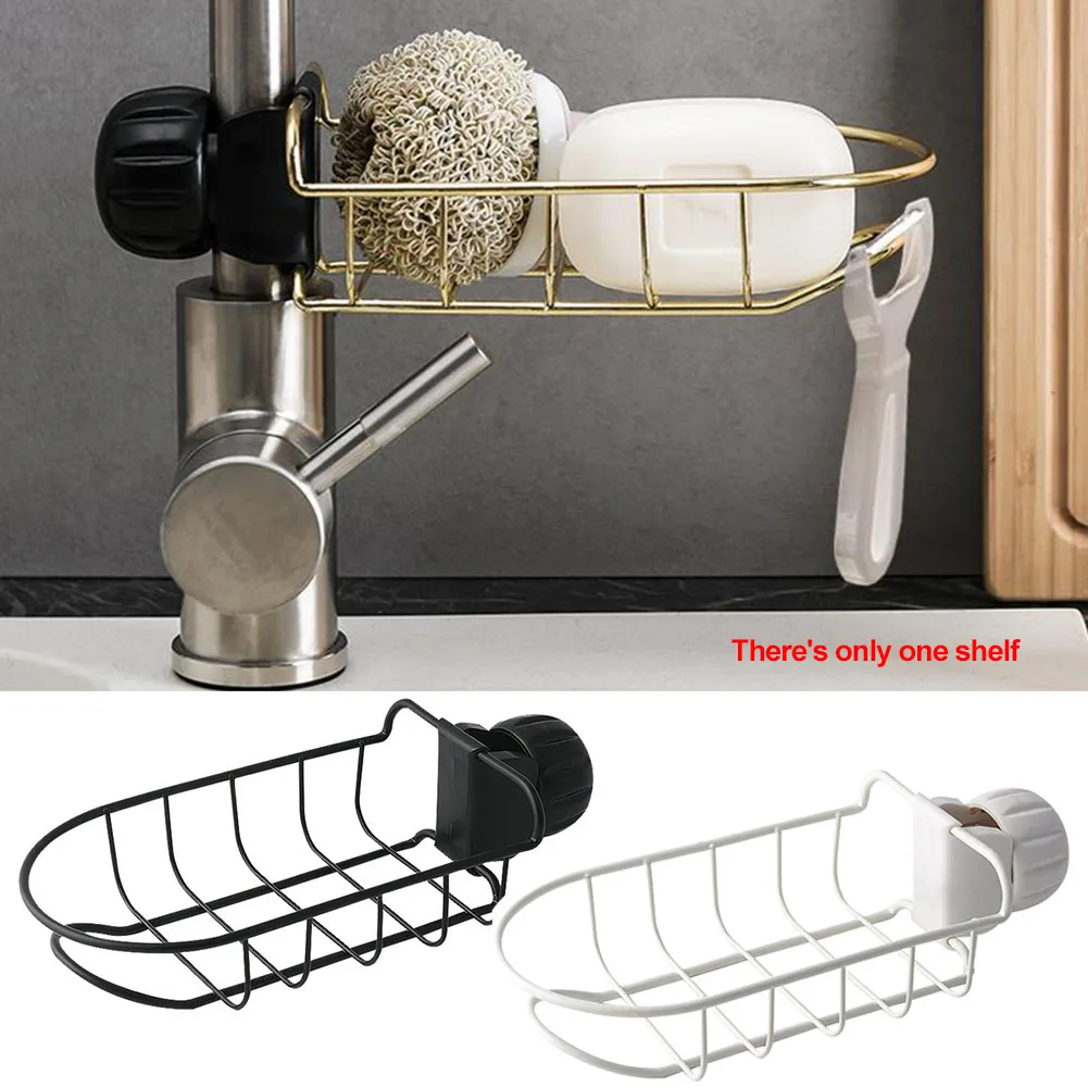 

Hot Sink Hanging Storage Rack Holder Faucet Clip Bathroom Kitchen Dishcloth Clip Shelf Drain Dry Towel Organizer