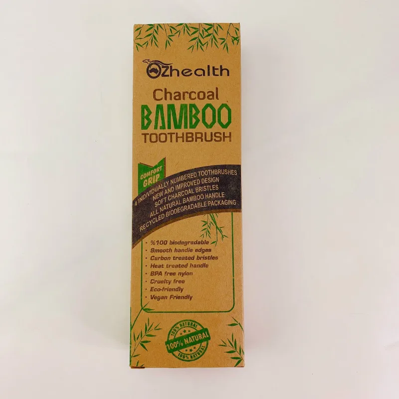 1 Набор/4 шт бамбуковая зубная щетка все натуральные биоразлагаемые бамбуковые зубные щетки комфорт здоровья