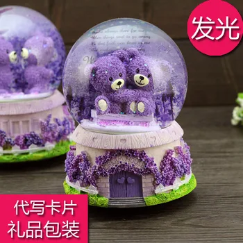 

XXXG Light floating snow crystal ball music box music box Christmas gift girlfriend birthday gift for children