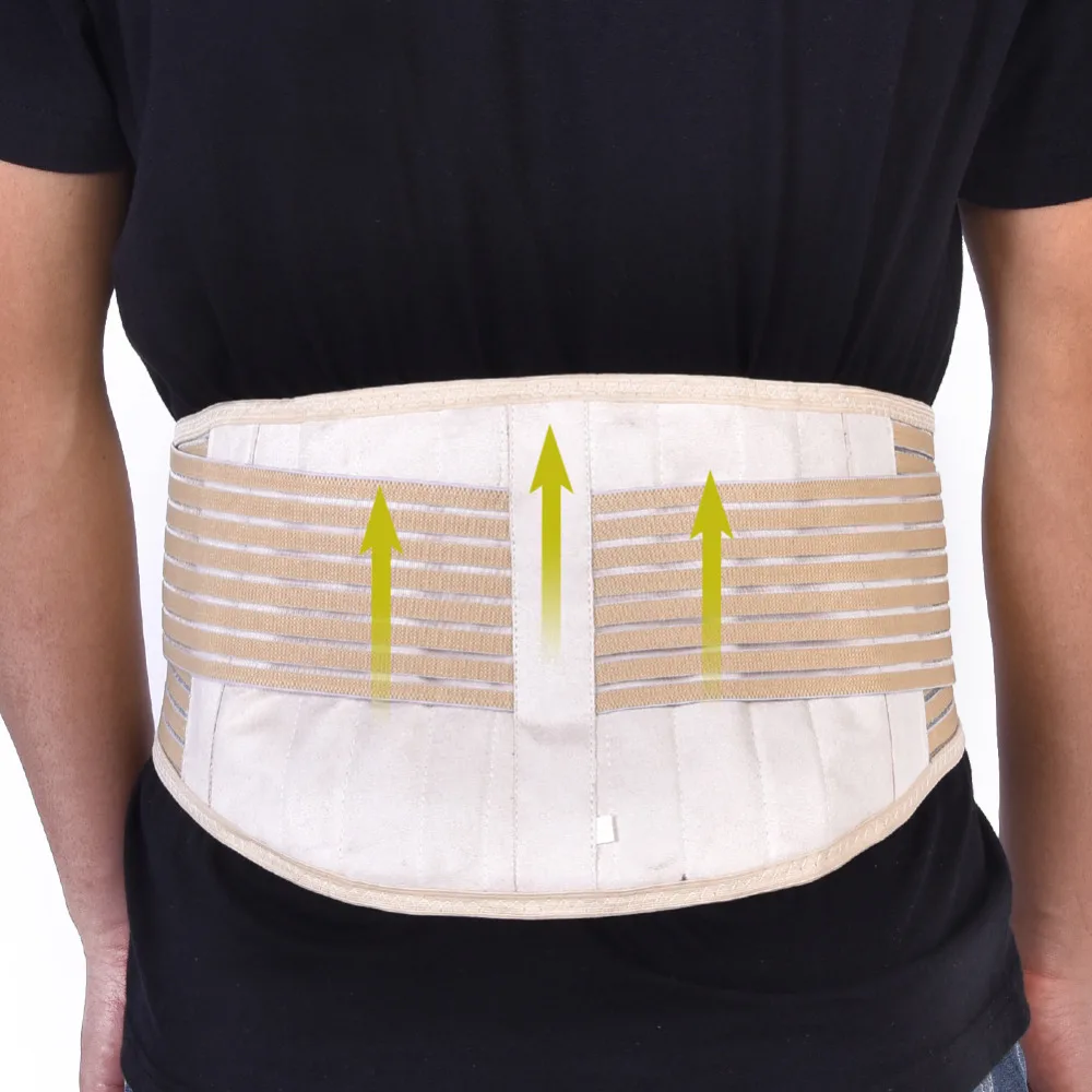 

Self Heating Magnetic Therapy Back Adjustable Hook & Loop Waist Protector Fixed Curvature Lumbar Support Brace Belt