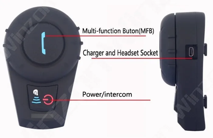 FM радио+ 1 шт BT Переговорная Bluetooth гарнитура для внутренней связи полный дуплексный intercomunicador bluetooth для 3 Rider 500 м домофон