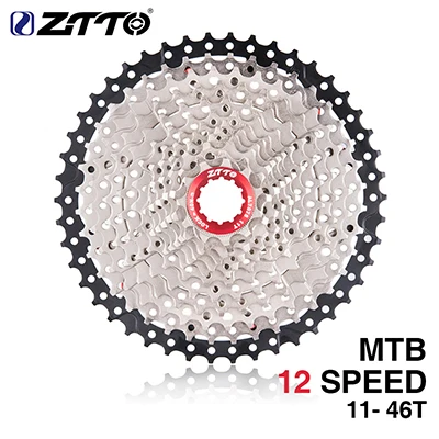 Ztto велосипед cassete 11 velocidade маховик 11/12 скоростная кассета 28-52T Звездочка MTB дорожный велосипед Звездочка Шестерня велосипедные аксессуары - Цвет: 12S 11-46T