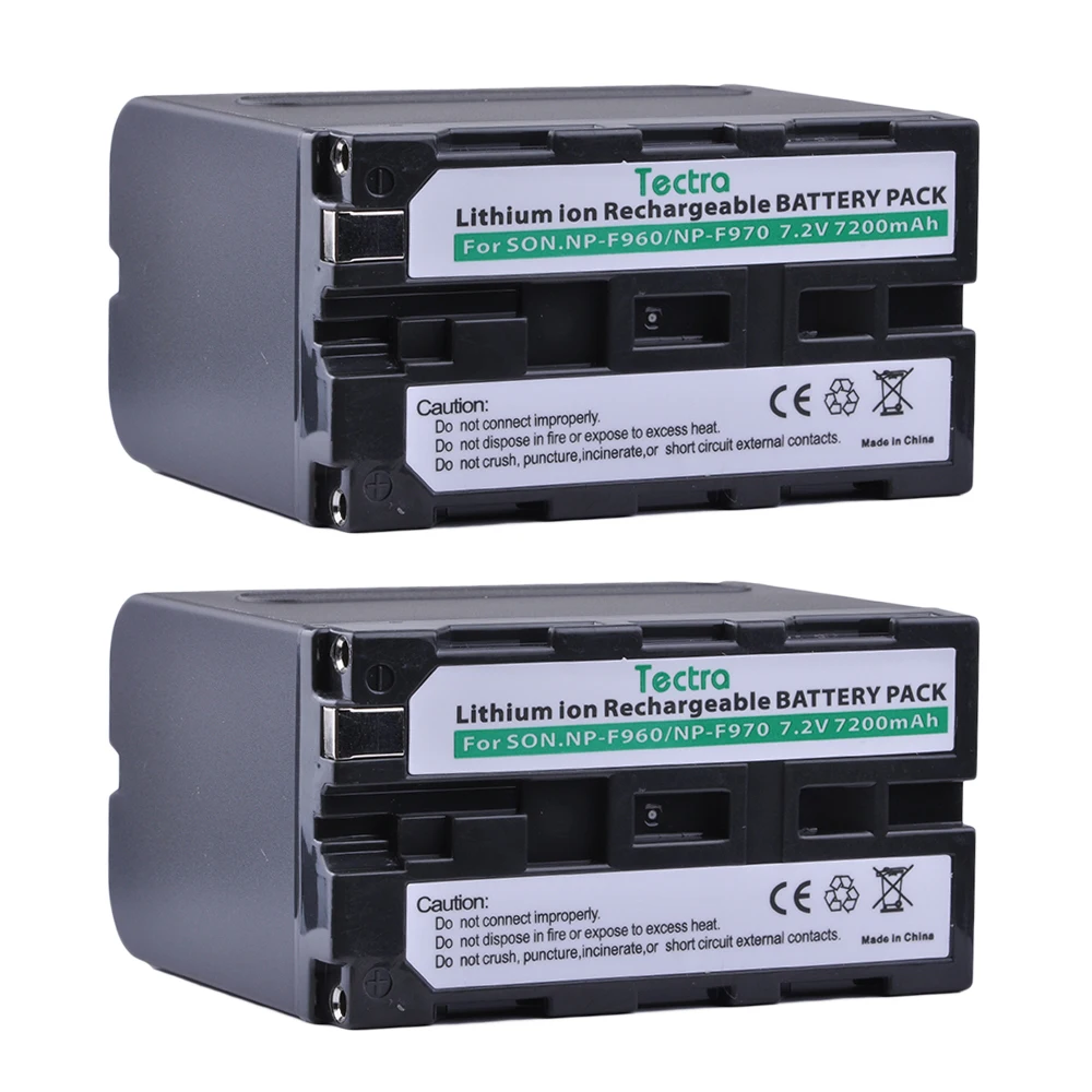 

Tectra NP-F970 NP-F960 2PCS camera battery for Sony DCR-TRV103 DCR-TRV110 DCR-TRV120 DCR-TRV130 DCR-TRV210 DCR-TRV310 Battery