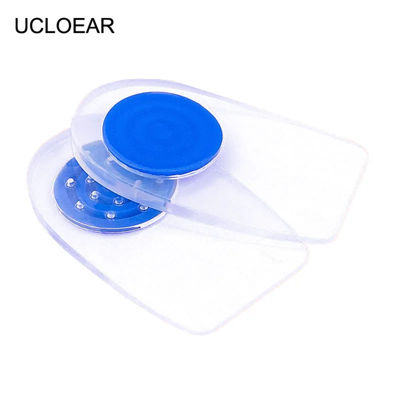 

UCLOEAR Silicon Gel Insoles Heel Protector Heel Cup For Calcaneal Pain Health Feet Care Support Spur Cushion Silicon Pads