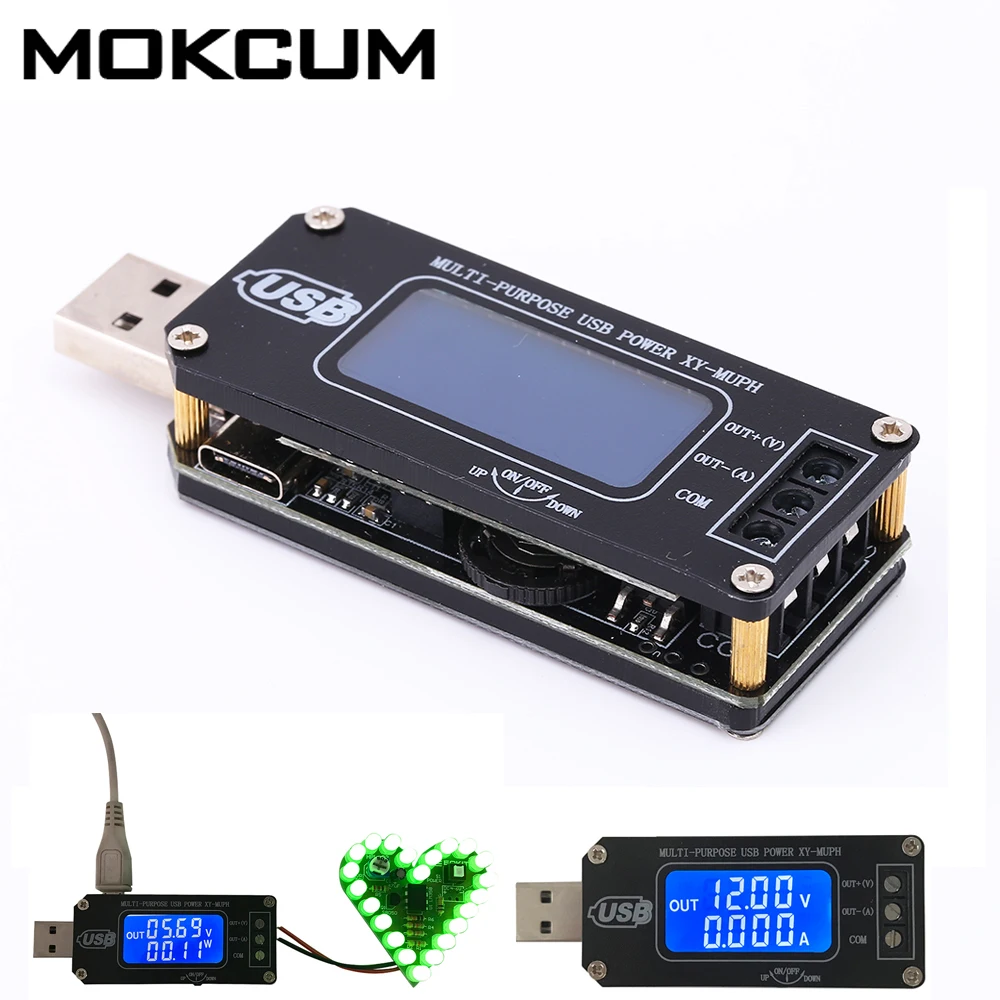 DC USB повышающий/понижающий модуль питания Регулируемый повышающий понижающий