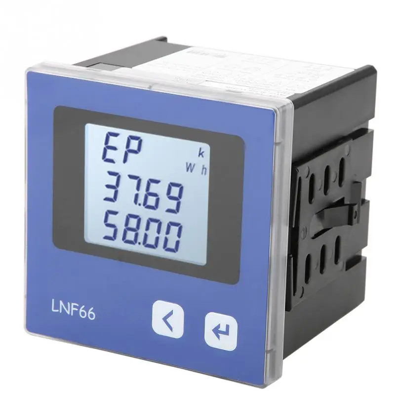 

Digital 3-phase Voltage Ammeter LNF66 Digital LCD Display Three-phase Multi-Function Electric Meter with Harmonic Measurement