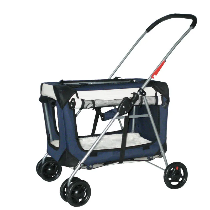 KAWEIDA Складная коляска для домашних животных, чемодан на колесиках для кошек и собак, чемодан на колесиках для переноски, складная тележка для домашних животных, дорожная сумка