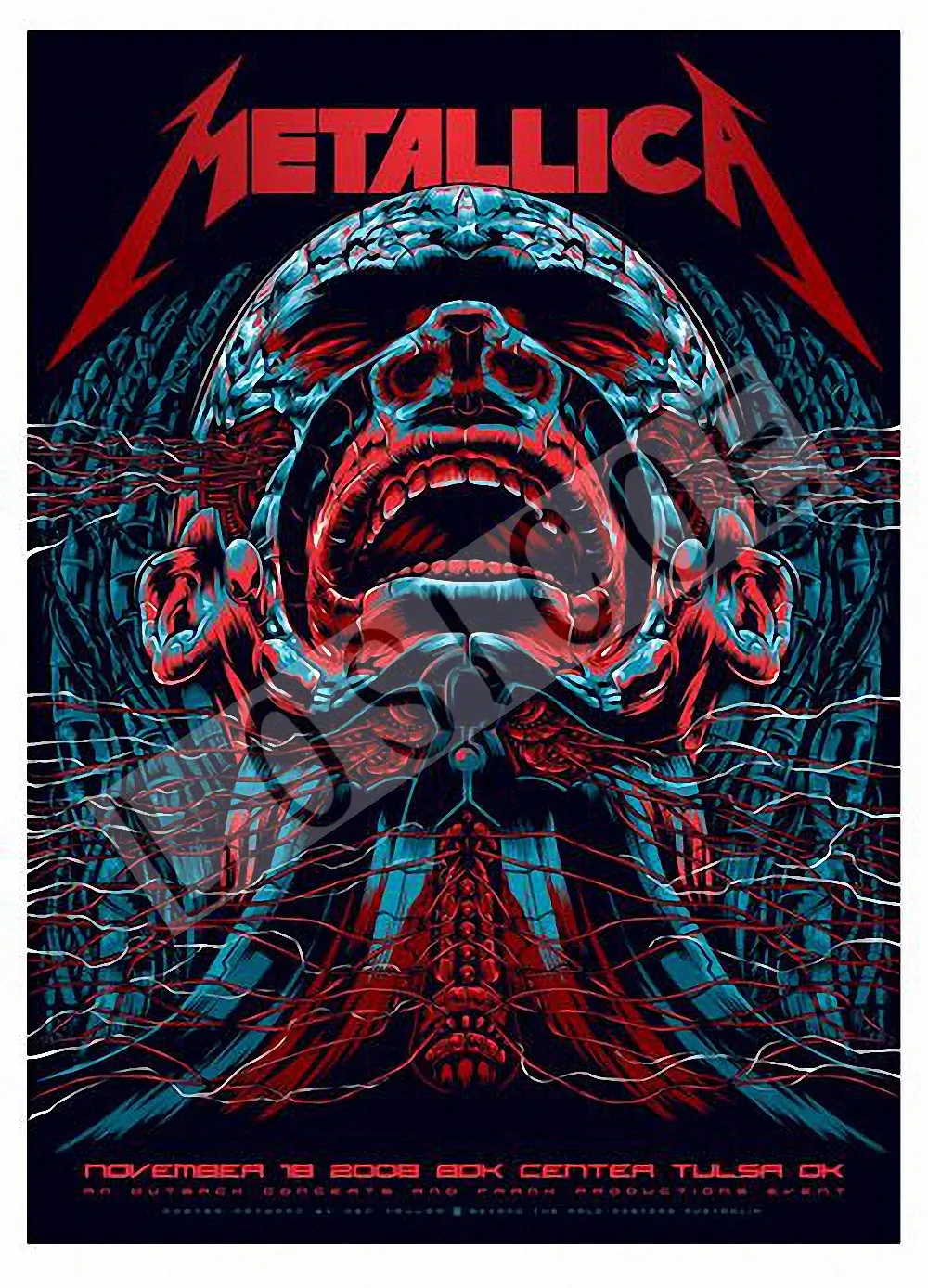 Тату \ Thrash Metal Skull Heavy Dope Rock N Roll gig Poster 30X42 см HD Печать Искусство Винтаж крафт