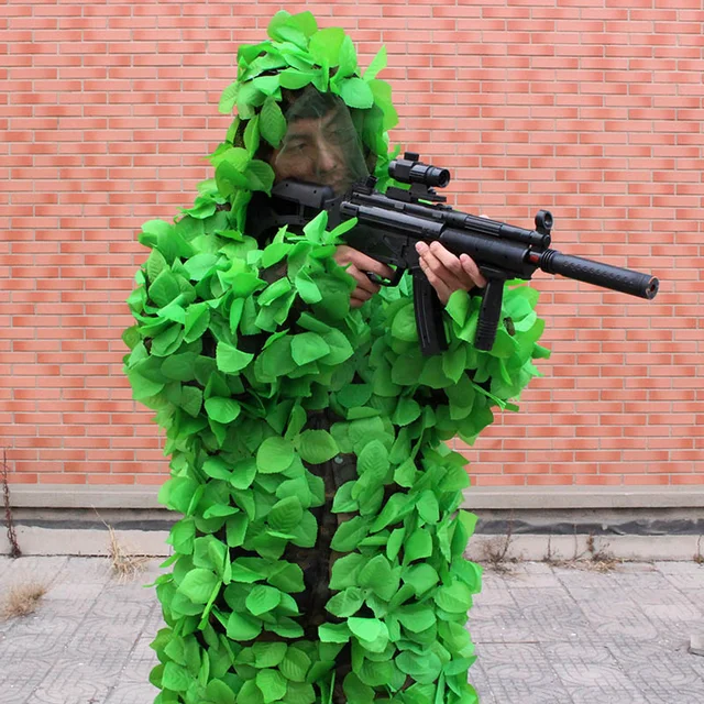 Mężczyźni kobiety strój maskujący ghillie na polowanie na zewnątrz CS pozostawia kamuflażowa odzież myśliwska Bionic odzież kamuflująca trening odzież wojskowa tanie i dobre opinie WALLY SKY Unisex Poliester Pasuje prawda na wymiar weź swój normalny rozmiar Hunting Ghillie Suit Green Men and Women Mężczyźni kobiety strój maskujący ghillie na polowanie na zewnątrz CS pozostawia kamuflażowa odzież myśliwska Bionic odzież kamuflująca trening odzież wojskowa tanie i dobre opinie WALLY SKY Unisex Poliester Pasuje prawda na wymiar weź swój normalny rozmiar Hunting Ghillie Suit Green Men and Women