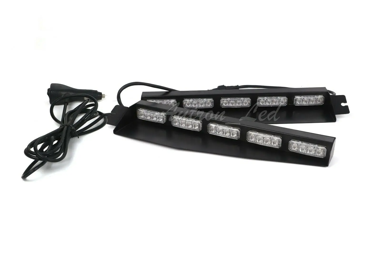 

Amber 40 LED Response Strobe Visor Dash Deck Split Signal Flash Truck Light Bar
