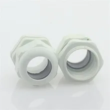 M20mm PG13.5 модели разный размер пластиковые защитные пломбы для кабеля соединительный кабель Водонепроницаемый винтовое соединение для проводов кабеля, 10 шт./лот