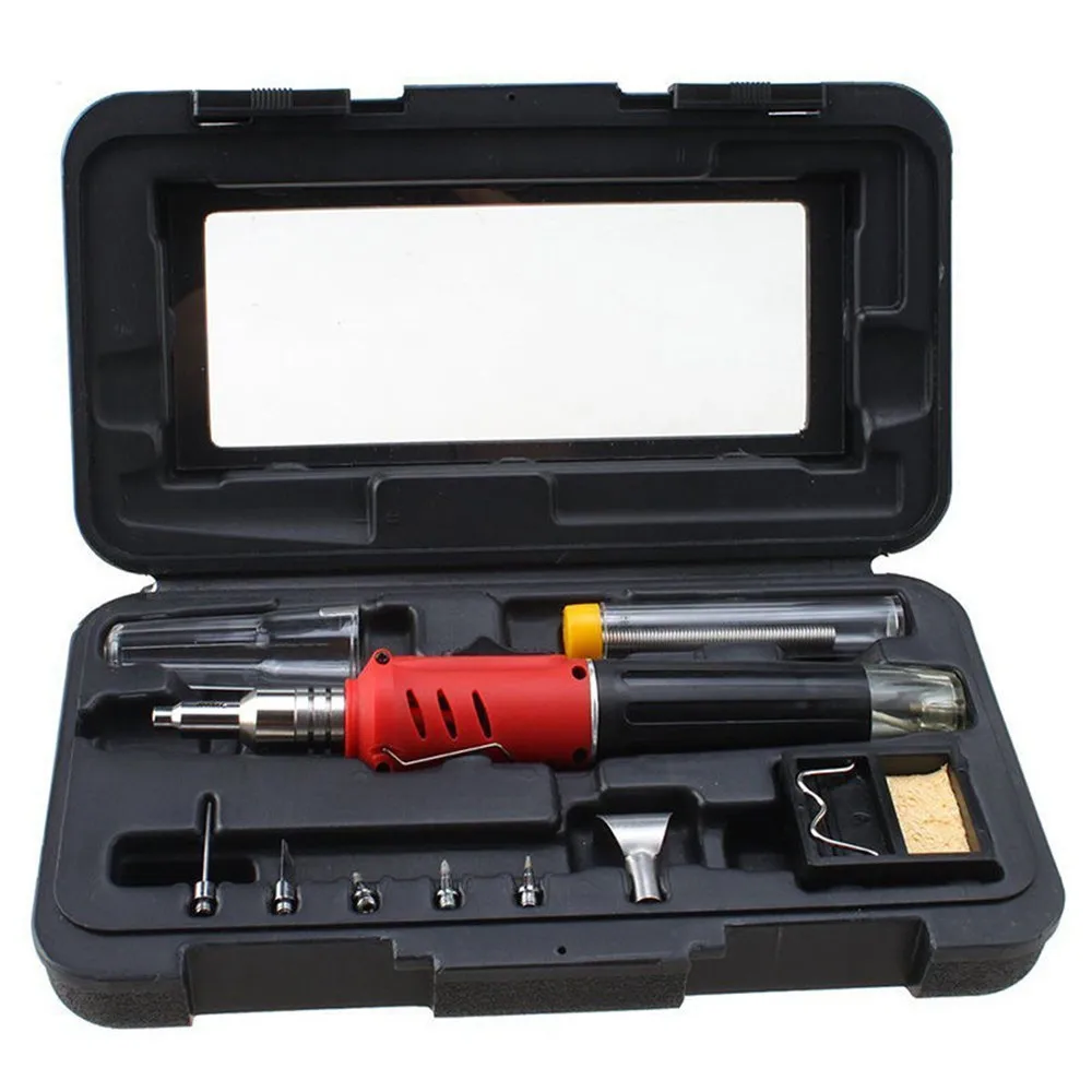 10 in 1 Professional Butane Gas Welding Torch Kit Soldering Iron Kit