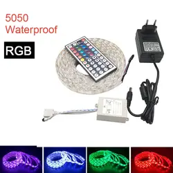 5050 DC 24 В RGB 12 В 5 м Светодиодная лента вольт водостойкая гибкая 60 светодиодный led/M светодиодная лента подсветка лента лампа