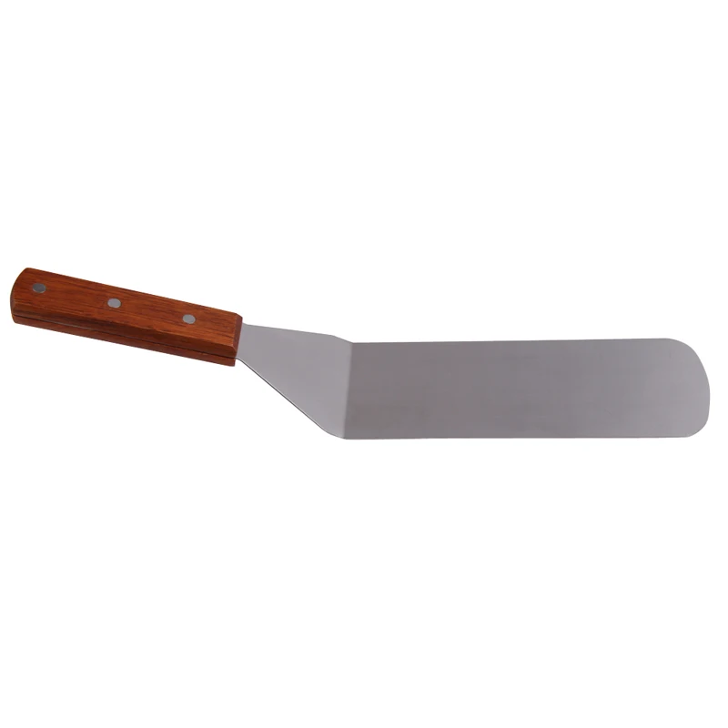  Stainless Steel Turners Spatula Scraper with Wooden Handle Cake Cooking Utensil High Quality Thicke