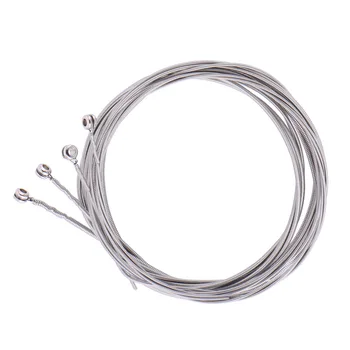 

Bright And Crisp Sound And Great Texture Suitable For Four-string Bass Set of 4 String Bass Guitar Parts 4 Steel Silver Plated