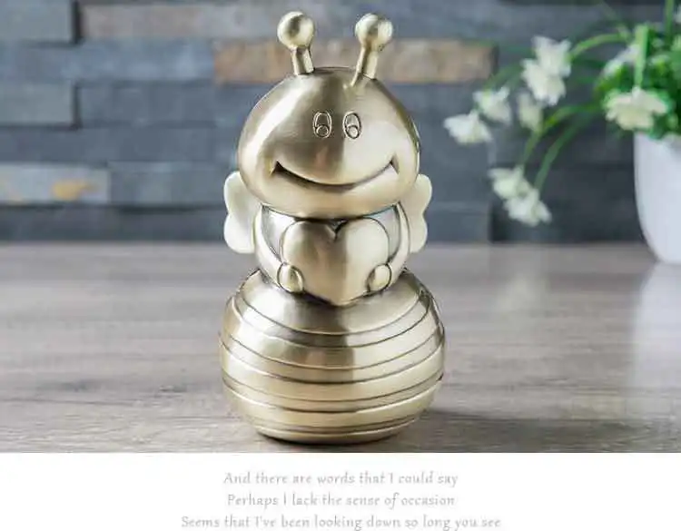 Новые изделия ручной работы из металла подарки для детей европейские креативные высококлассные пчелиные сберегательные банки прекрасная личность большие баночки для кофе