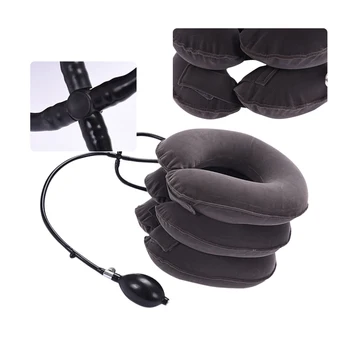 

Cervical Neck Traction Pillow, Home cervical traction, thick PVC liner, three tube inflatable Neck Massage