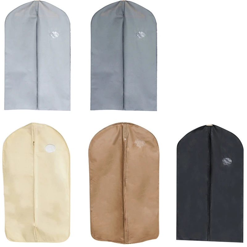 Портативный пылезащитный чехол для одежды для защиты одежды, пальто, костюм, пылезащитные чехлы для одежды, сумка для гардероба, подвесные нетканые сумки для хранения
