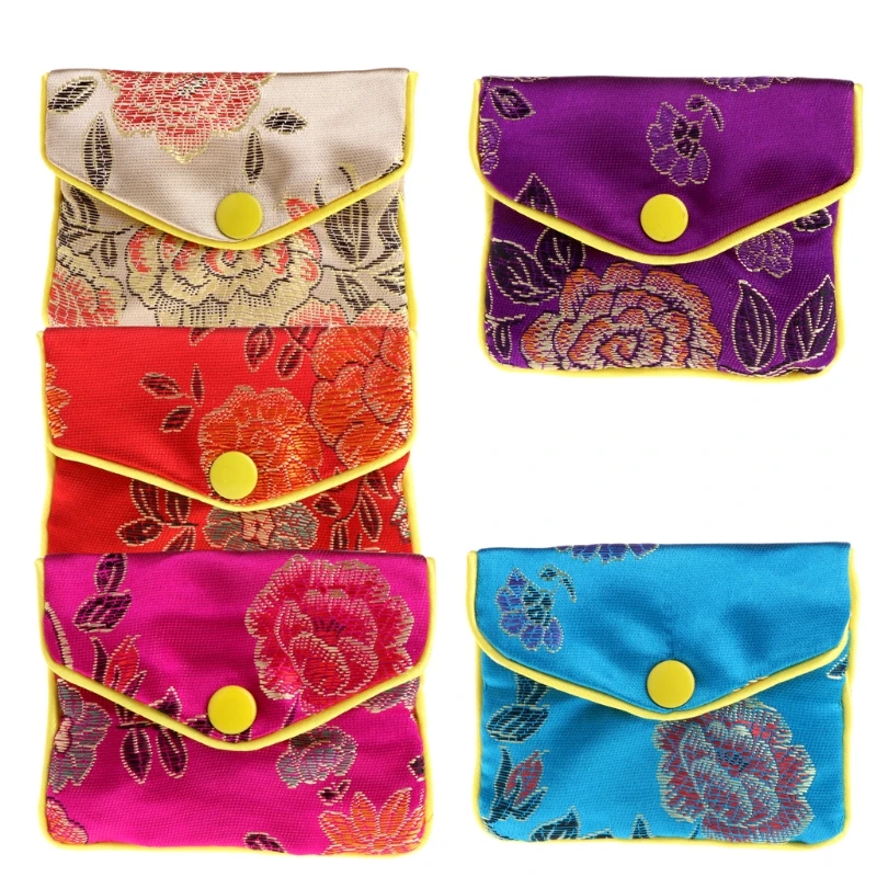 Ювелирные сумки шелк китайской традиции Чехол кошелек подарки Jewels Организатор
