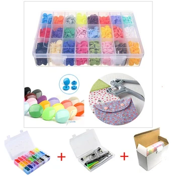 

360pcs Plastic T5 Snaps Button With U Shape Professional Fastener Snap Pliers Set Stud Cloth Button Press Machine For Clothing