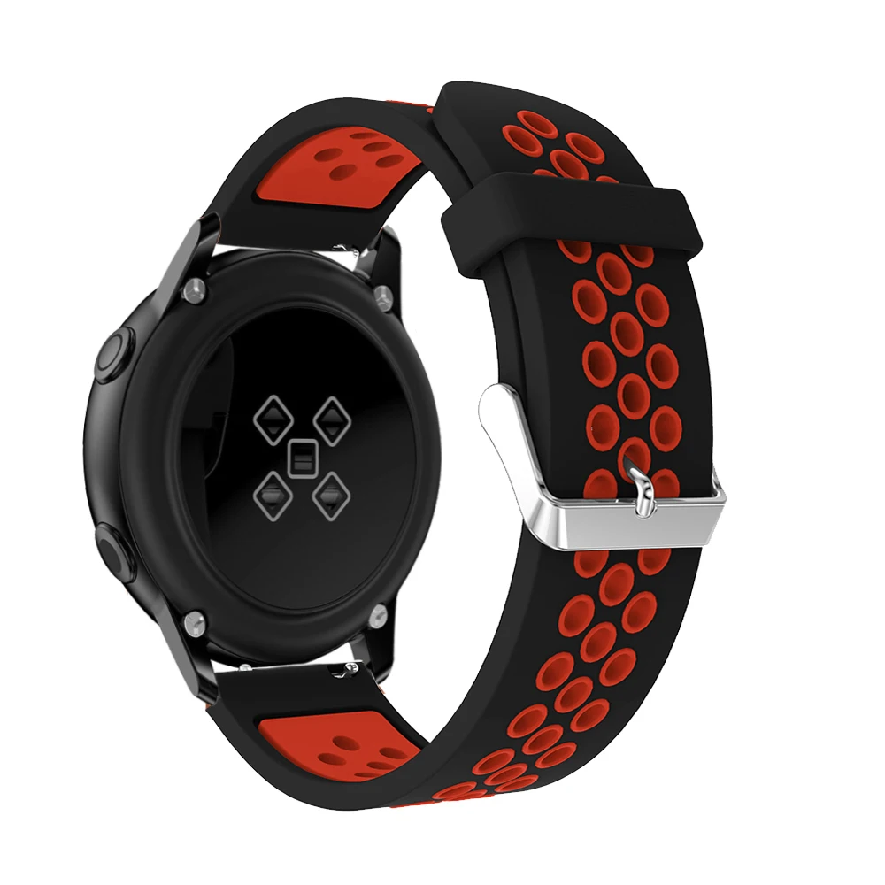Ремешок силиконовый для Samsung Galaxy Watch active сменный резиновый спортивный браслет