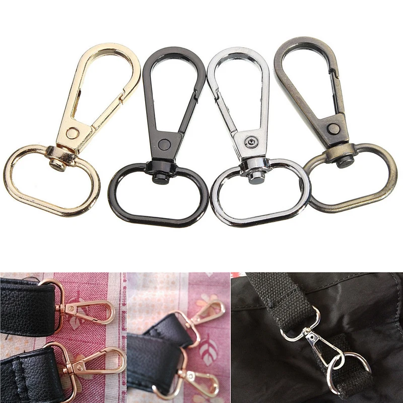 

5Pcs/lot 48mm 4 Colors Bag Clasps Lobster Swivels Trigger Clips Snap Hook For 20mm Strapping For DIY Accessories Keychain Parts