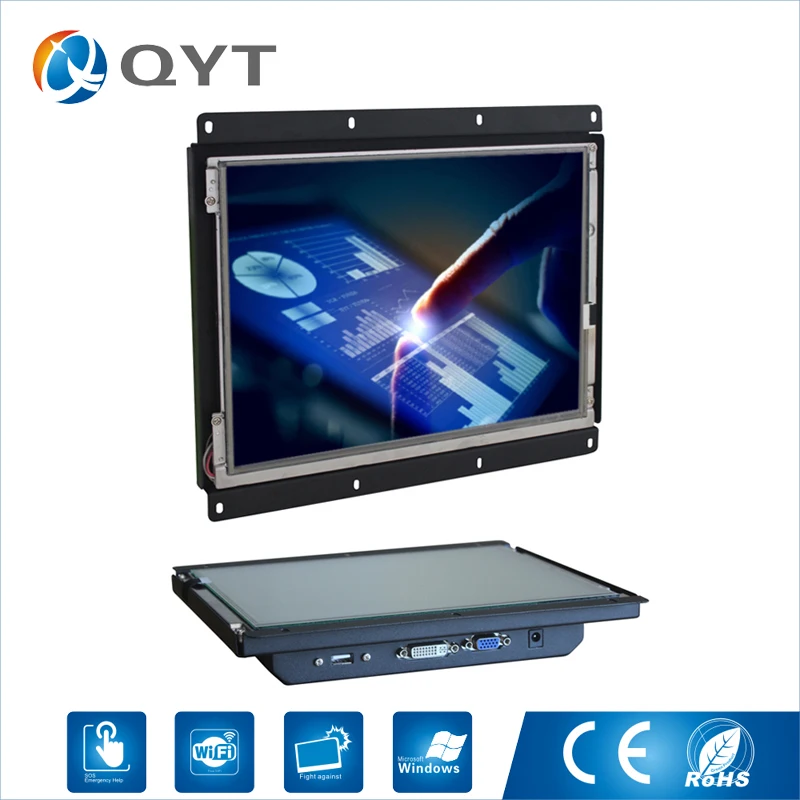 

USB VGA port 10.4 inch touch screen open frame small lcd monitor